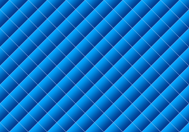 Rendu 3D. Seamless moderne dégradé bleu couleur grille carrée modèle design mur art fond.