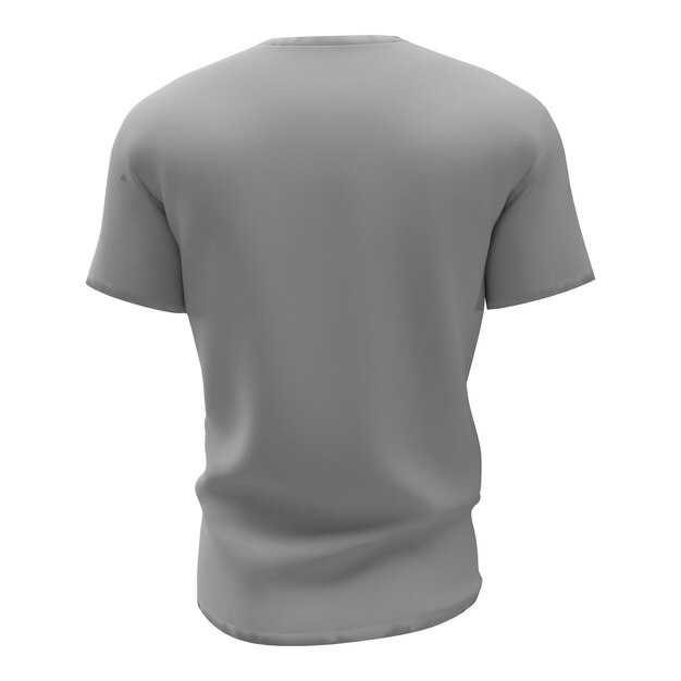 Photo rendu 3d de t-shirt sur fond blanc