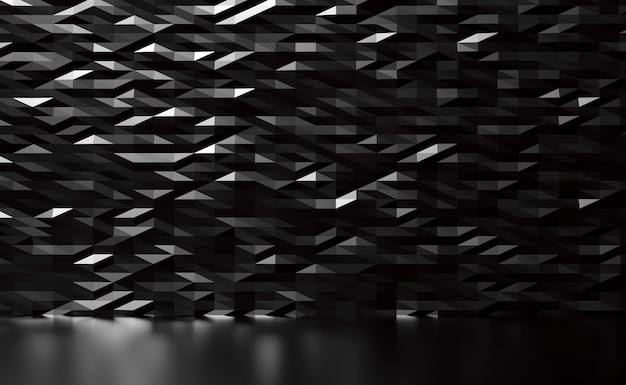 Rendu 3d de texture de mur en métal noir