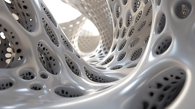 Un rendu abstrait 3D vibrant et dynamique avec une touche créative