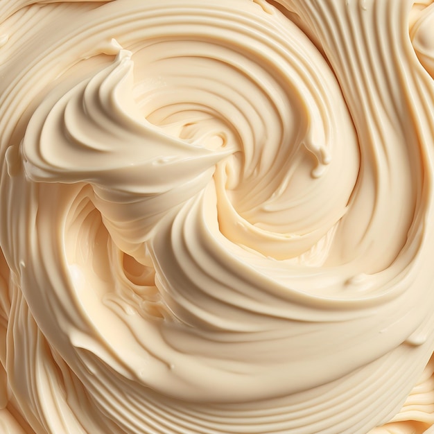 Rendu AI de texture de crème glacée