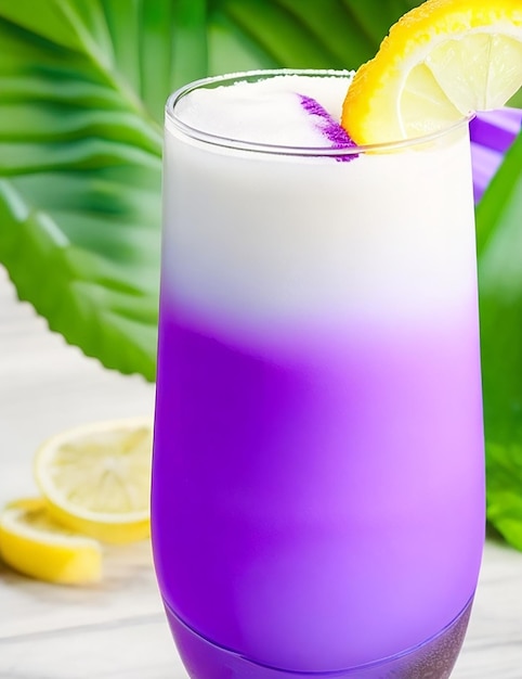 Rendu de cocktail ube colada