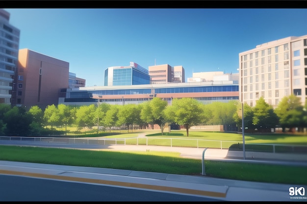 Photo un rendu du nouveau bâtiment de l'université de phénix.