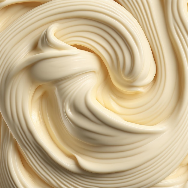 Rendu IA de la texture de la sauce mayonnaise