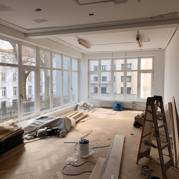 Rénovation d'un immeuble d'appartements européen