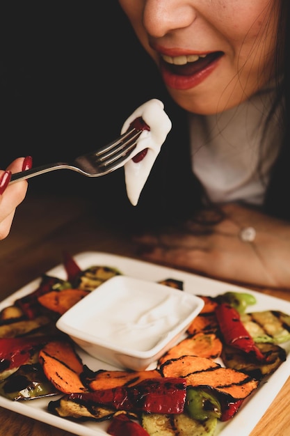 Repas de légumes sains chou-fleur et brocoli