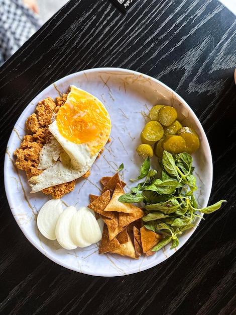 un repas sain pour le petit déjeuner