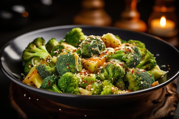 Repas santé au brocoli