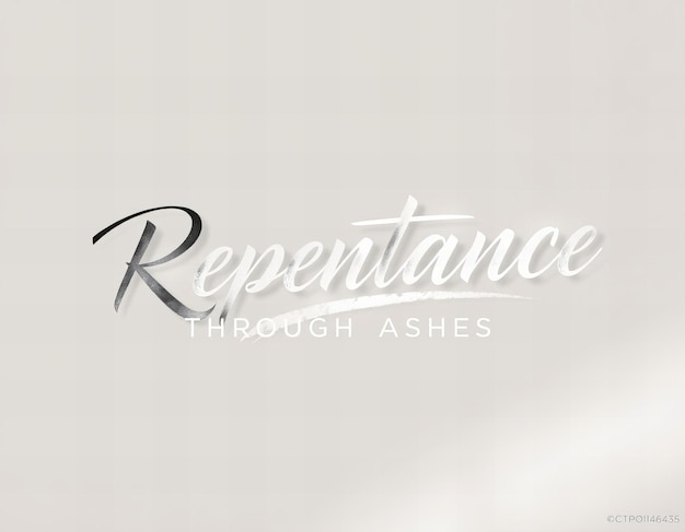 La repentance à travers les cendres