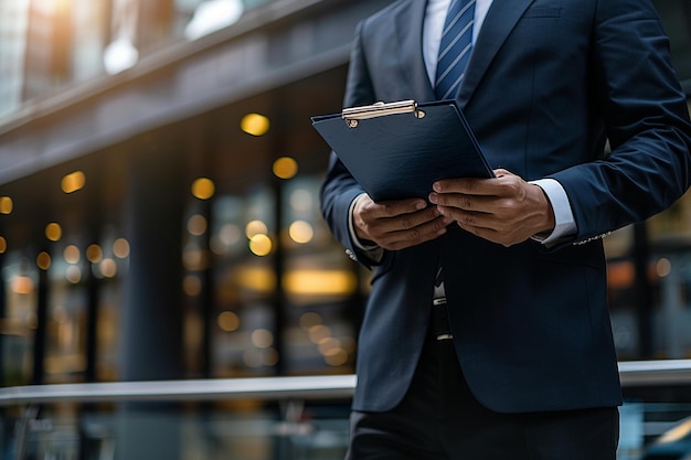 Représentant du service à la clientèle avec clipboard