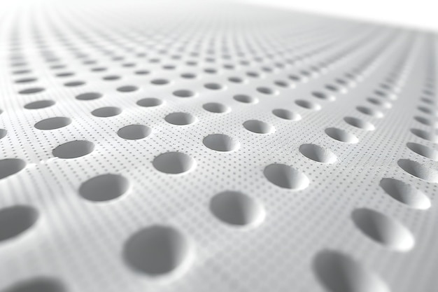Représentant un fond blanc avec une grille de petits points conçus pour ressembler à du papier graphique ou à un bloc-notes
