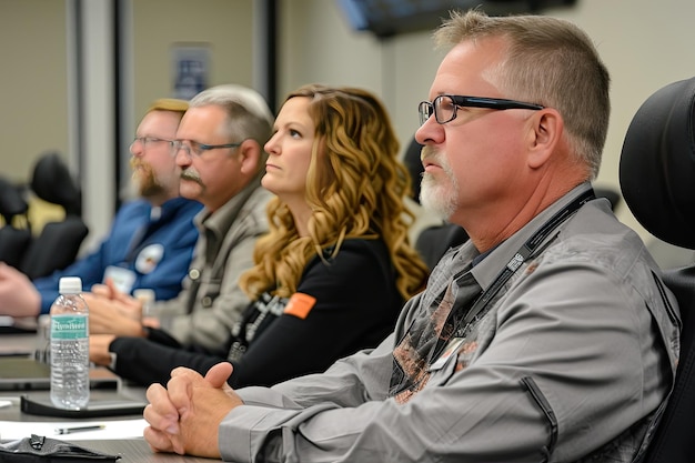 Représentants commerciaux participant à une session de formation sur les produits Représentant commercial participant à une formation sur les produit pour les ventes