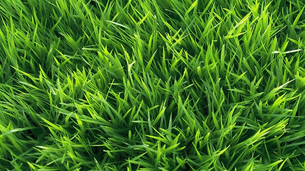 Représentation abstraite d'herbe verte artificielle et de plantes dans un environnement naturel combinant la beauté de la nature avec le concept d'éléments artificiels Generative Ai