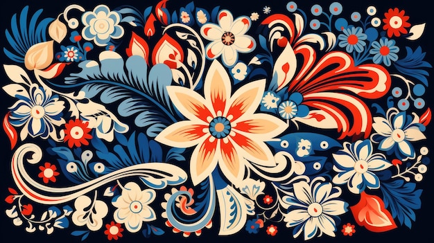 une représentation abstraite des motifs de batik indonésien