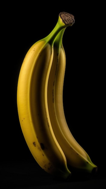 représentation artistique d'une banane Une nature morte captivante dans des détails vibrants