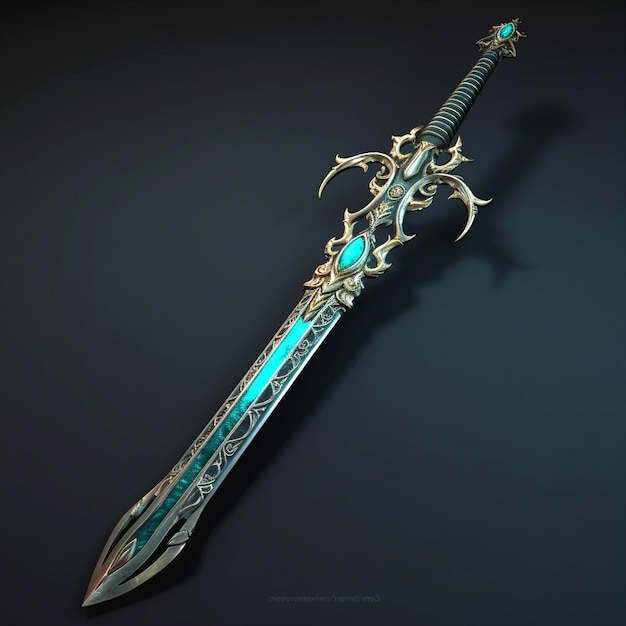 Photo représentation d'une épée