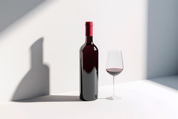 représentation minimaliste du vin