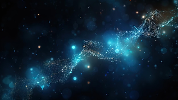 Une représentation visuelle d'une hélice d'ADN montrant la forme de double hélice du matériel génétique