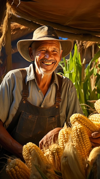 Représenter les habitants dans une communauté durable s'engageant dans des pratiques quotidiennes telles que l'agriculture biologique