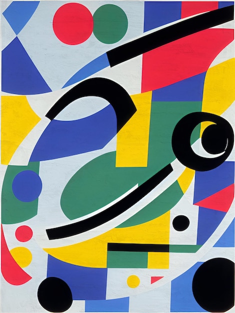 Reproduction de peinture abstraite Modèle de fond moderne rétro du milieu du siècle