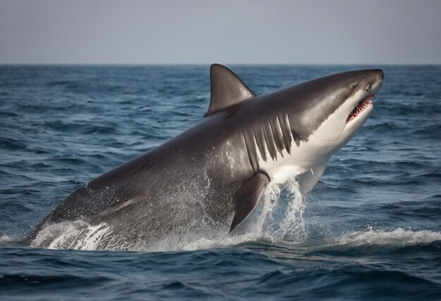 Le requin-basque géant est un oiseau majestueux qui se promène dans l'océan.