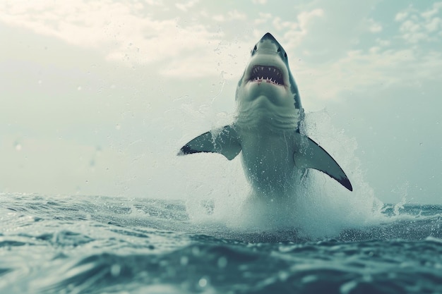 Le requin prédateur gracieux en plein air