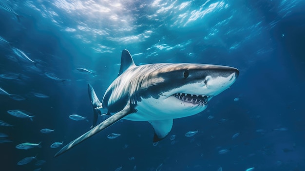 requin sous l'eau