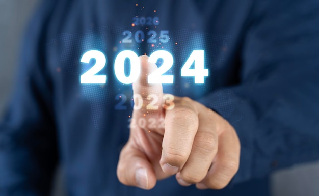 Réseau mondial Idées pour la nouvelle année 2024 Idées de cartes de Noël pour les hommes d'affaires Tendances et plans de croissance des entreprises 2024