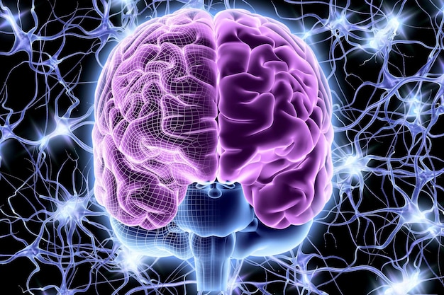 Réseau neuronal de cellules cérébrales et nerveuses