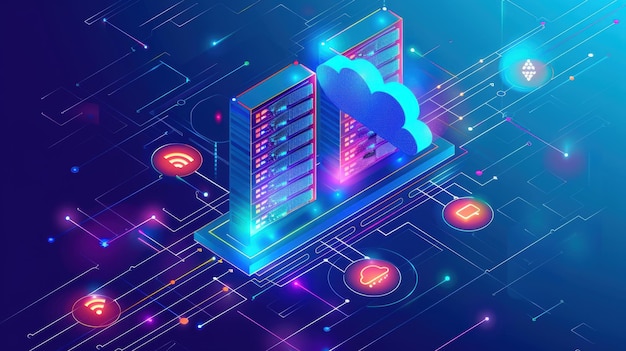 Réseau de serveurs de cloud computing