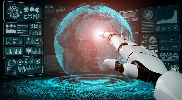 Réseau visuel créatif de la technologie