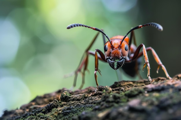 Résiliente Forte fourmi sur l'arbre Génère Ai