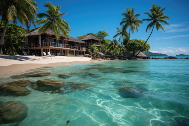 Photo resort de luxe à bophut, en thaïlande, au bord de la mer