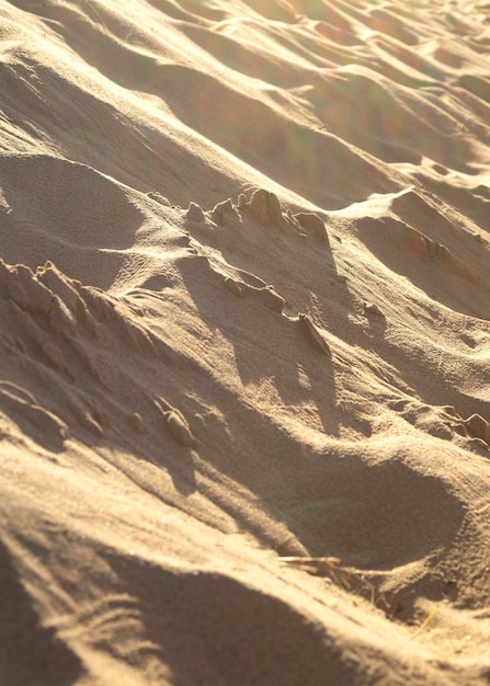 Ressource naturelle de sable de plage