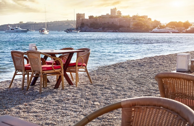 Restaurant sur la plage