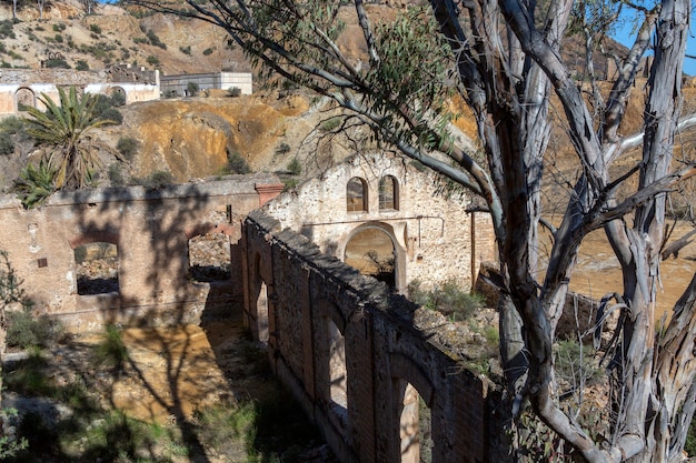 Restes de la construction des anciennes mines de Mazarron Murciaspain