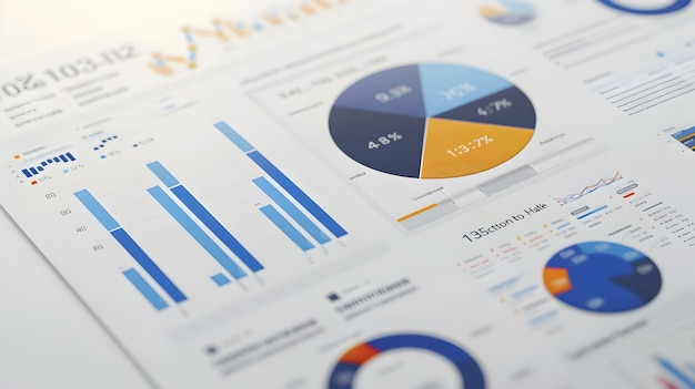 Résumé annuel des faits saillants financiers Un résumé d'affaires propre et élégant basé sur les données