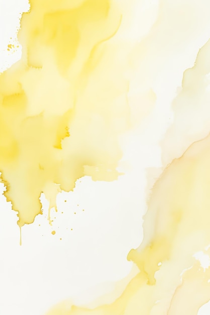 Photo résumé à l'aquarelle jaune doux