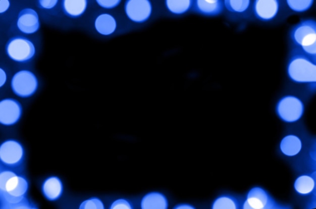 Résumé bokeh bleu