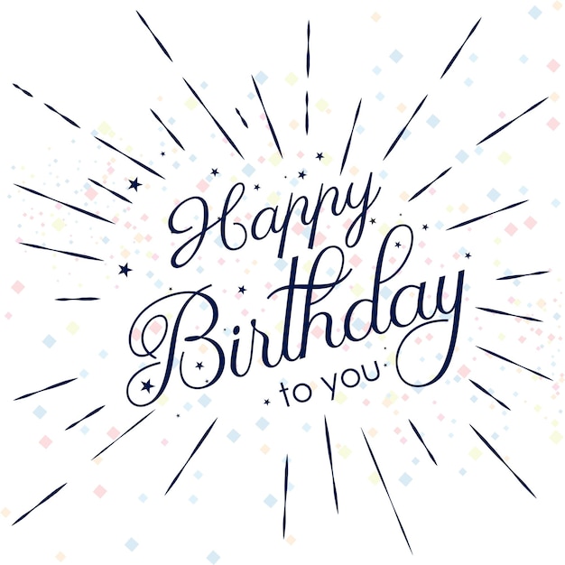 Résumé Des cartes d'anniversaire décoratives Arrière-plan