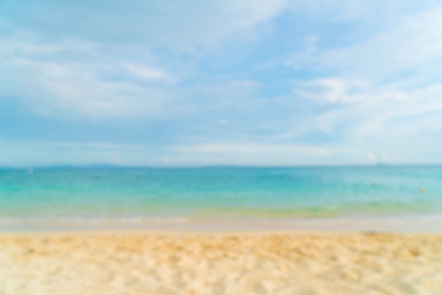 Résumé flou fond de paysage magnifique plage et mer tropicale