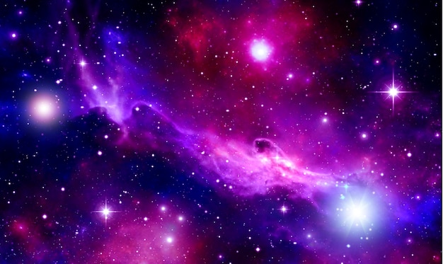 Résumé fond cosmique clignotant nébuleuse galaxie plasma extérieur violet rouge ciel étoile spirale cosmique