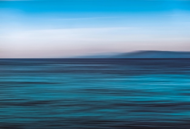 Résumé fond de décor de mur de l'océan vue longue exposition de la côte de la mer méditerranée rêveuse