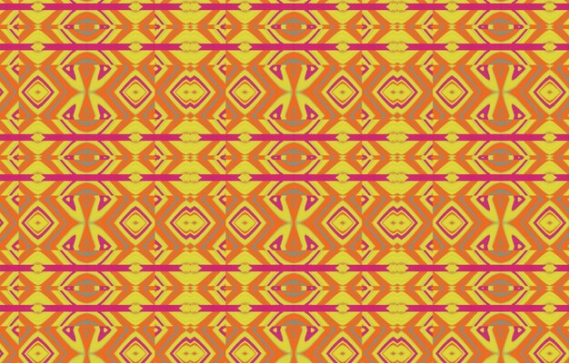 Résumé fond géométrique texturé couleur rayé Seamless Ikat Pattern Résumé de fond