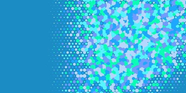 Résumé géométrique Arrière-plan multicolore en hexagone