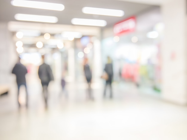 Résumé historique du centre commercial, faible profondeur de champ.