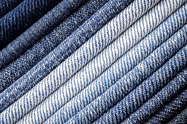 Résumé historique de fermer le tissu en denim