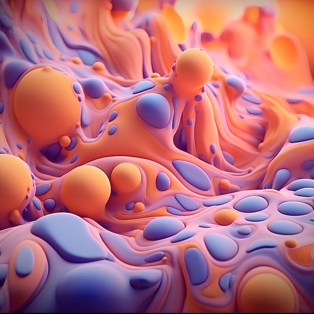 résumé liquide couleur 3d