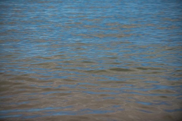 Résumé de la mer ou fond de texture de l'eau ridée Texture de la surface de l'eau calme avec des éclaboussures et des vagues