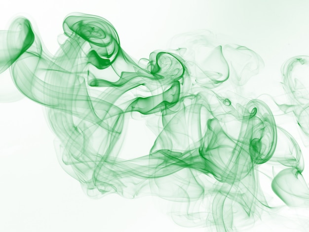 Résumé de mouvement de fumée verte